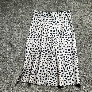 Leopard Print Midi Skirt